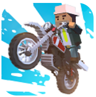 模拟方块摩托车