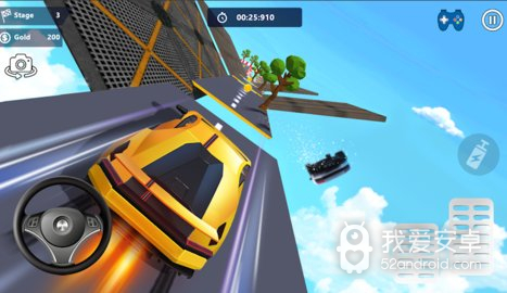 汽车特技赛车3d无限金币版