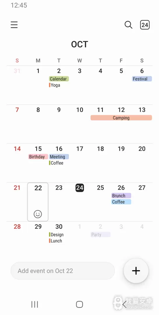 Samsung Calendar